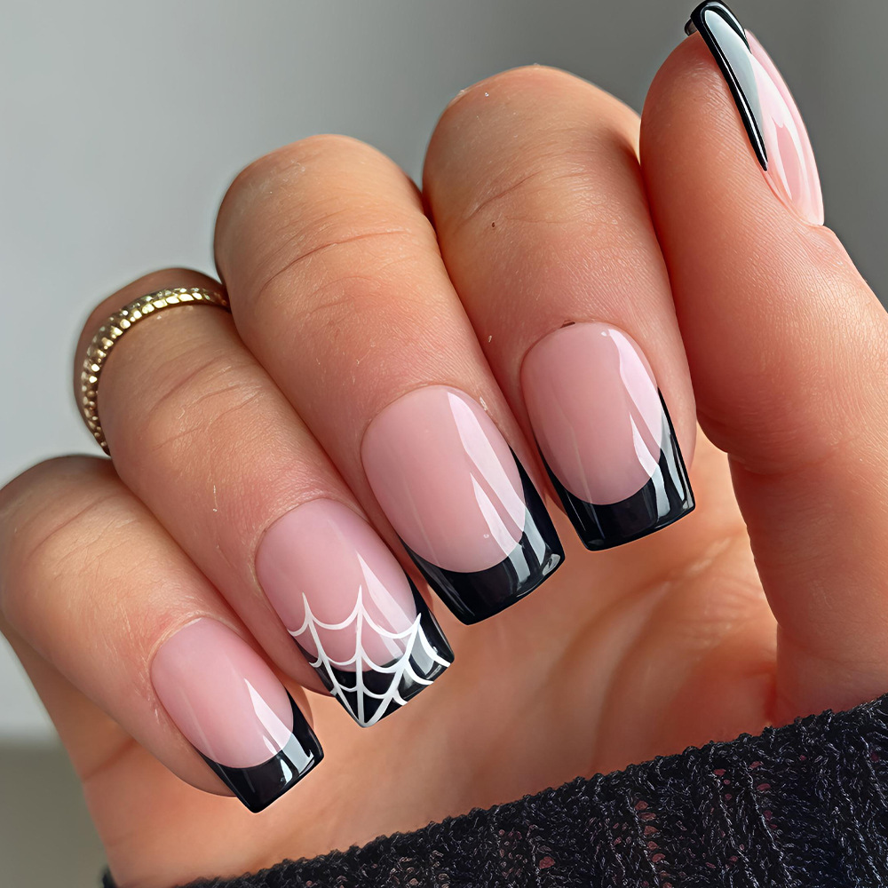 24枚入り ハロウィンつけ爪 ピンク 可愛いゴースト スパイ - Nail Art Pink のレビューと価格