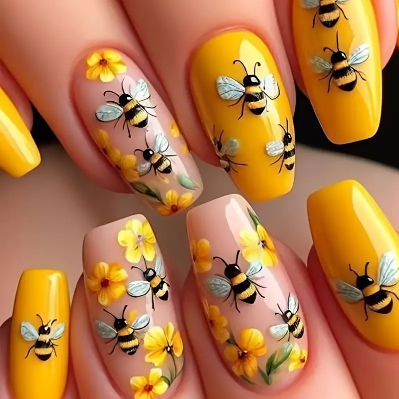 24枚入りヌードカラーつけ爪 ショートスクエア レインボーグ - Nail Art Press On のレビューと価格