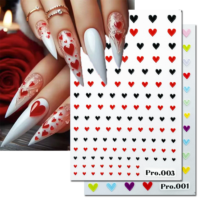エンボス加工されたネイルアートステッカー,バレンタインデー, - Nail Art Valentines Day のレビューと価格