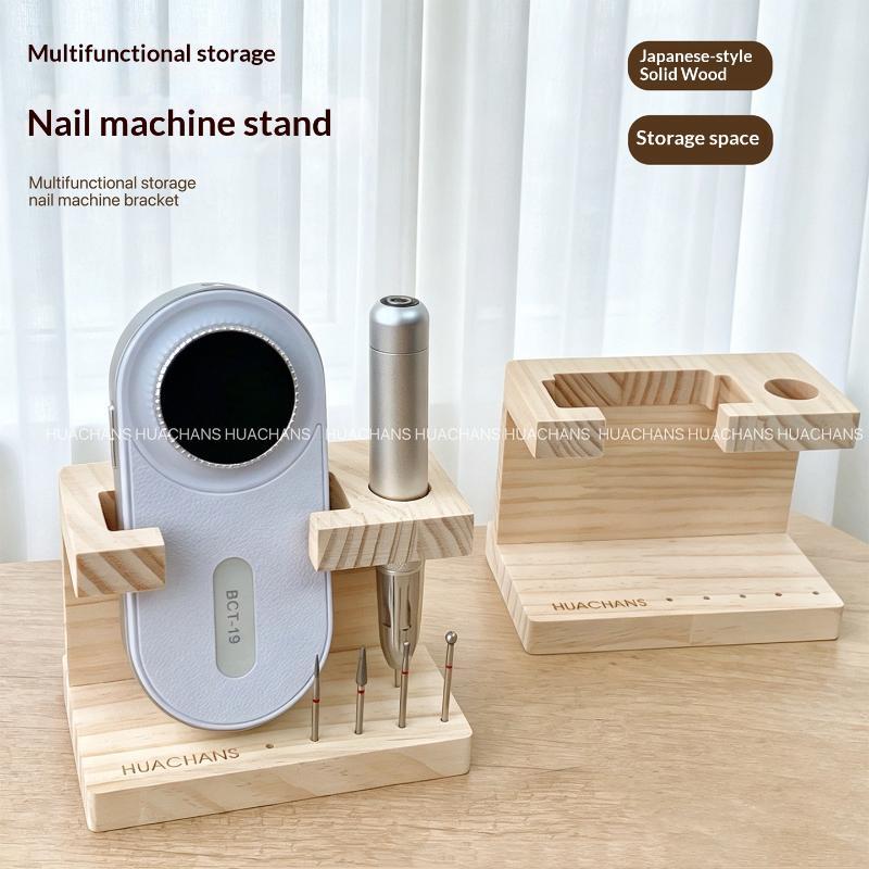 ポータブル木製ネイルドリルビットホルダー 1 個マニキュアツ - Nail Drill Machine のレビューと価格