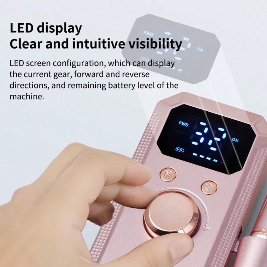 20,000RPM充電式電動ネイルドリル、アクリルやジェルネ - Nail Drill Machine のレビューと価格