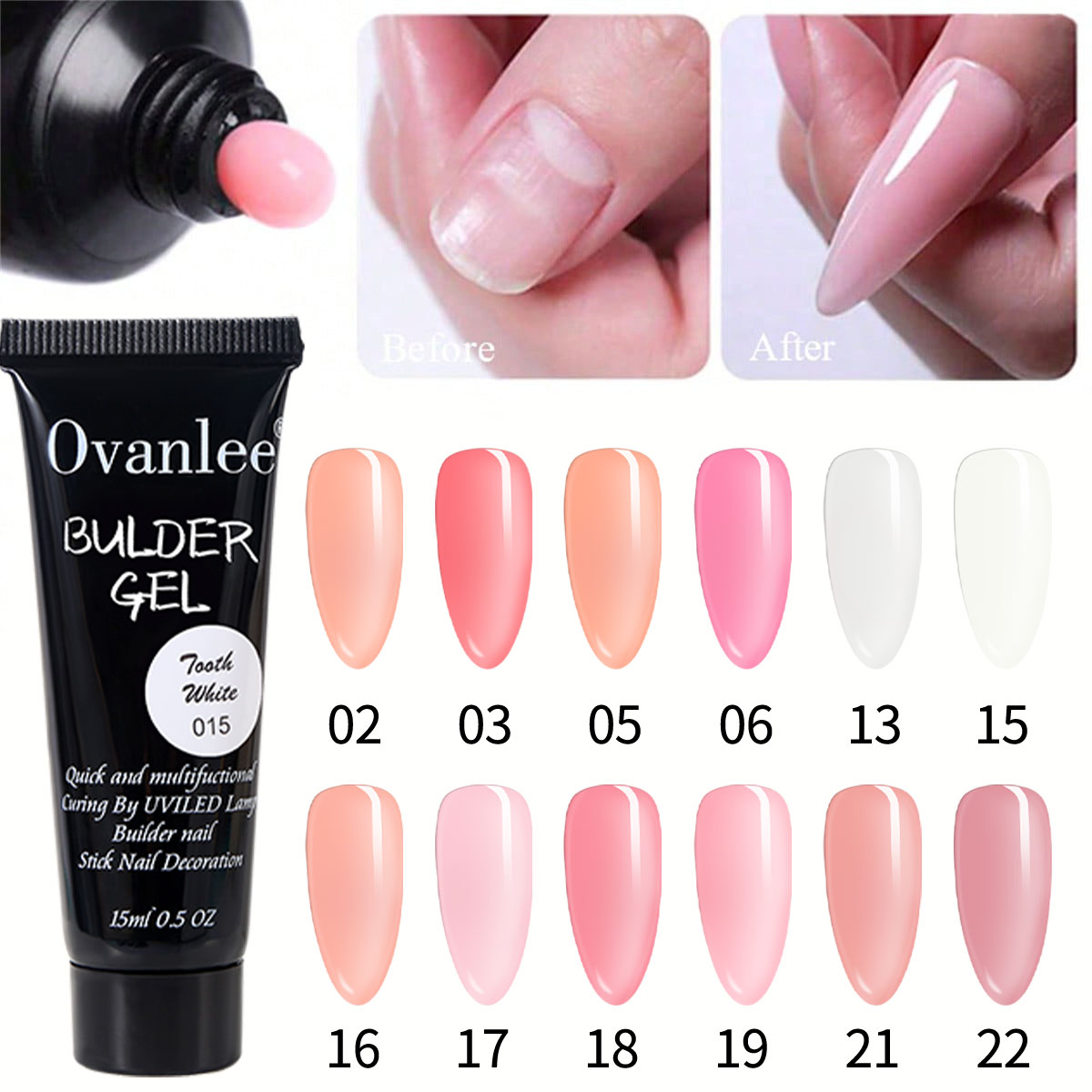 オヴァンリー 18-in-1 フォームフリー ポリジェル エ - Nail Art Ombre のレビューと価格